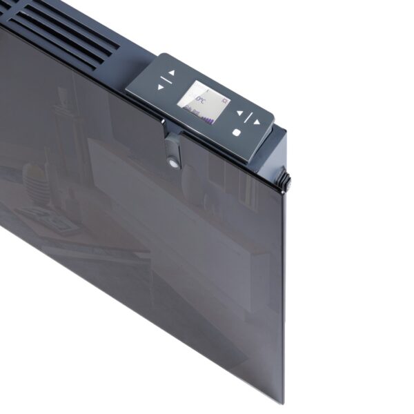 radialight aetherea elektromos fűtőpanel fekete üveg 2000w