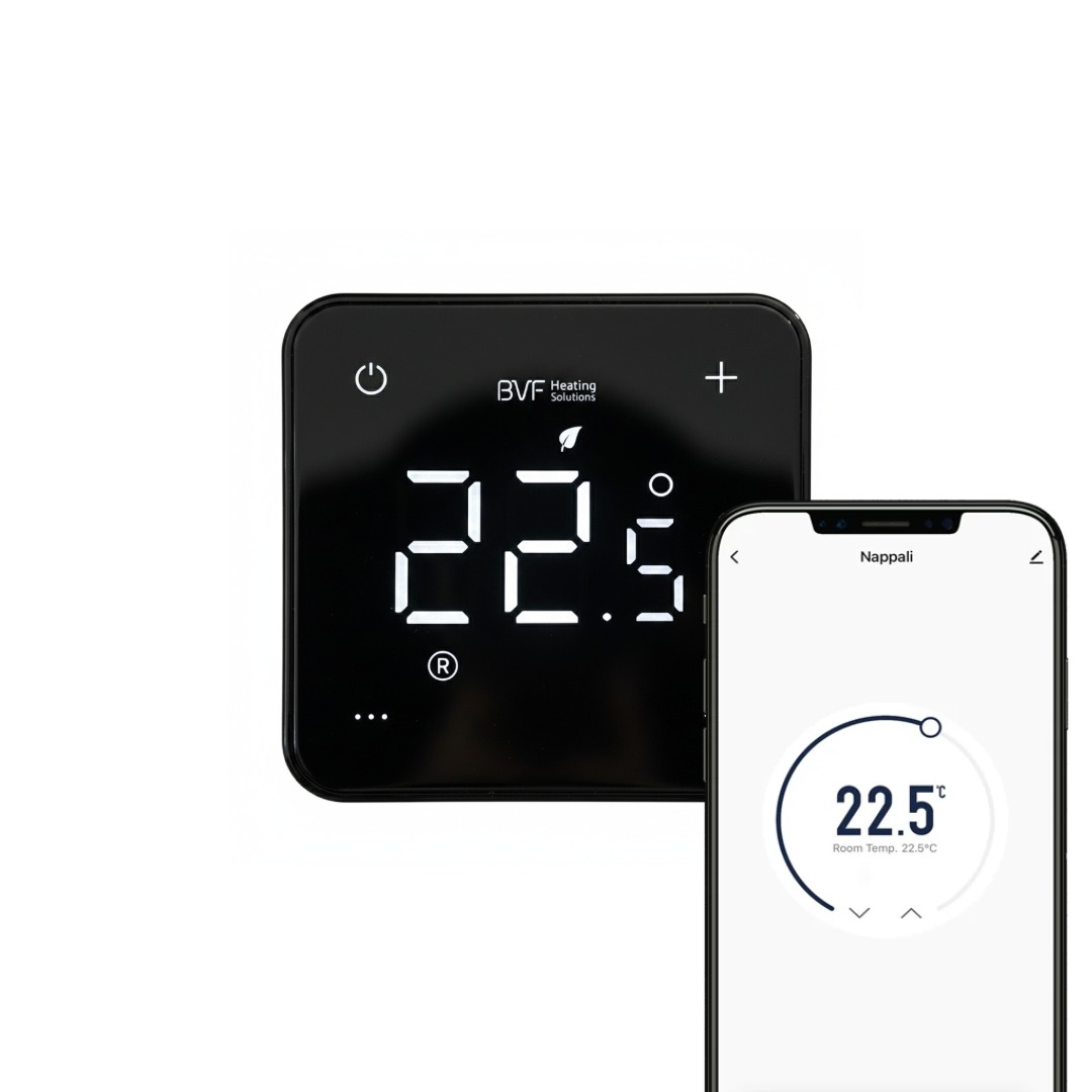 Bvf 501 wifi szobatermosztát + 3m padlószenzor bvf 501 wifi termosztát fekete