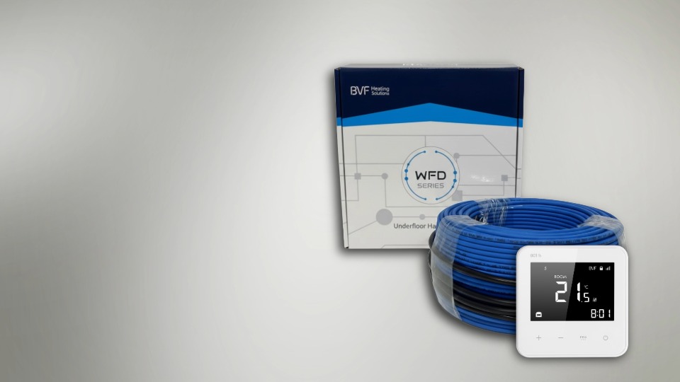 bvf wfd elektromos fűtőkábel és bvf 501 fehér wifi termosztát csomag