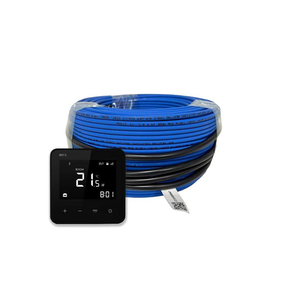 Bvf wfd elektromos fűtőkábel és bvf 801 fekete wifi termosztát csomag bvf wfd elektromos fűtőkábel és bvf 801 fekete wifi termosztát csomag
